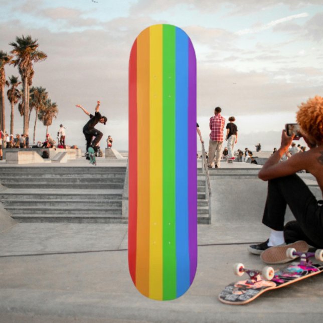 Ride with Pride: Rainbow Flag Skateboard (Creator Uploaded)
