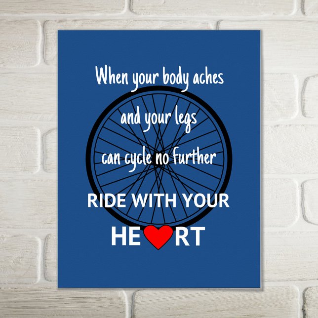 Ride with your heart inspirational poster (Creator Uploaded)