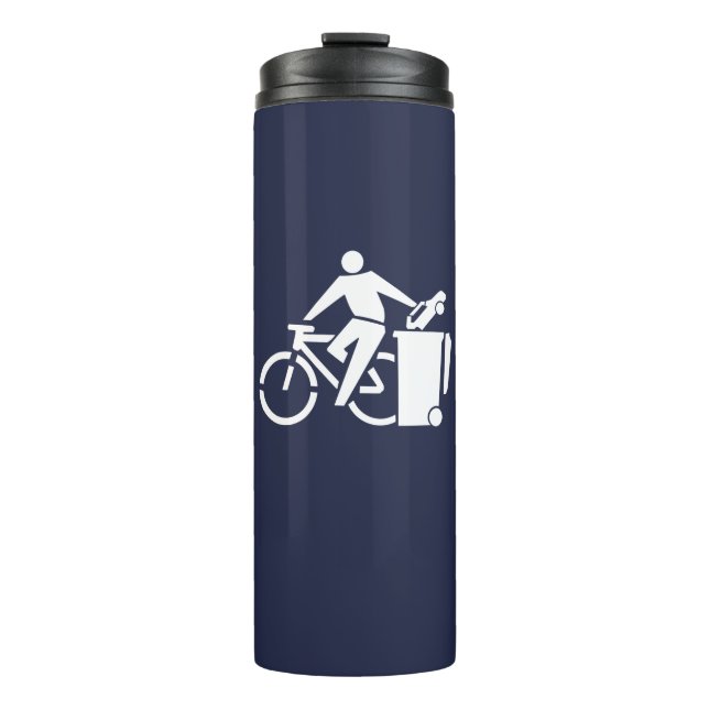 Ride Your Bike, Trash Your Car Thermal Tumbler (Front)