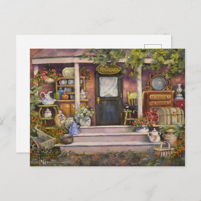 Rideau Antiques Canada  Rustic Country  Postcard (Front/Back)