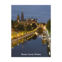Rideau Canal and the Parliament Buildings at Night