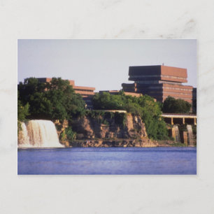 Rideau Falls and Pearson Building, Ottawa, Ontario Postcard