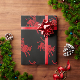 ride'em cowboy wrapping paper