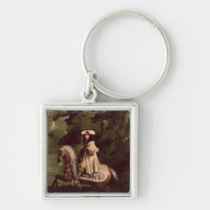 Rider in Blue Key Ring