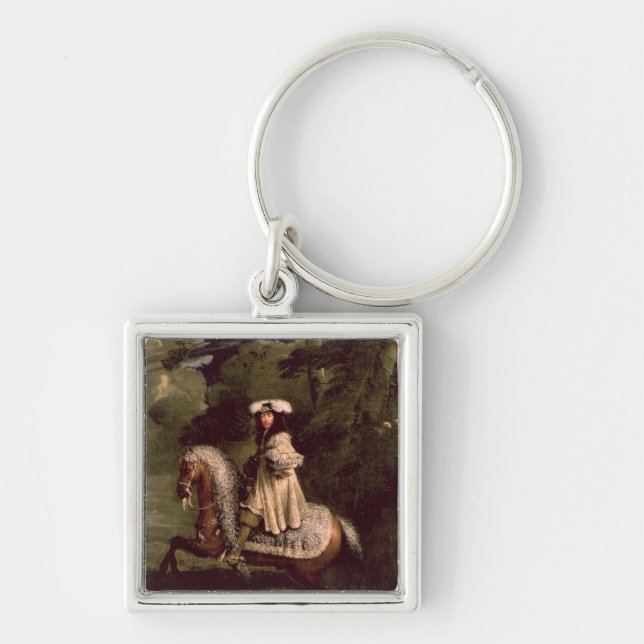 Rider in Blue Key Ring (Front)