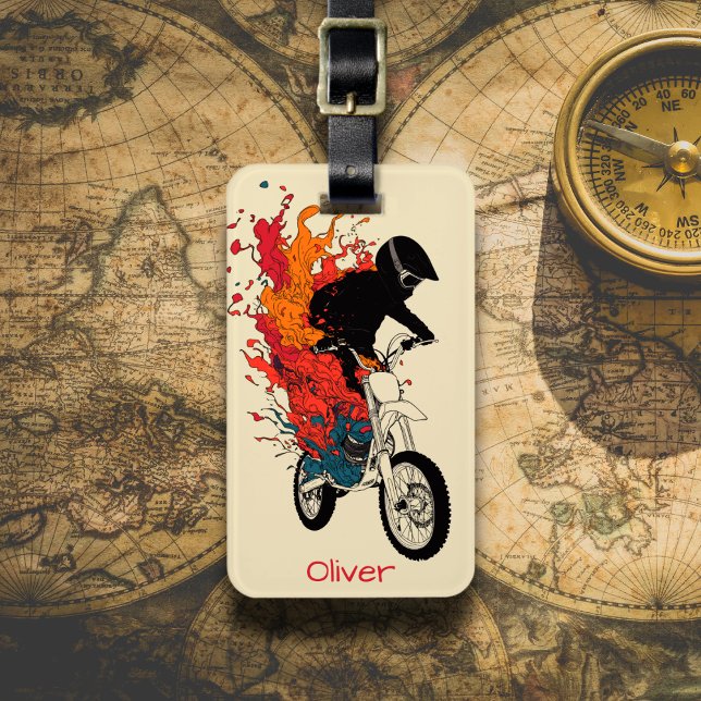 Rider of Flames Luggage Tag (Creator Uploaded)