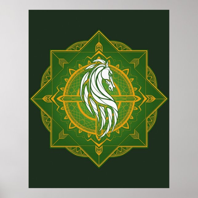 Rider of Rohan Heraldic Colours Poster (Front)