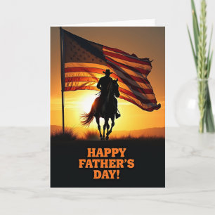 Rider Silhouette Fathers Day Card