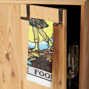 Rider Waite Tarot Major Arcana The Fool  Tea Towel