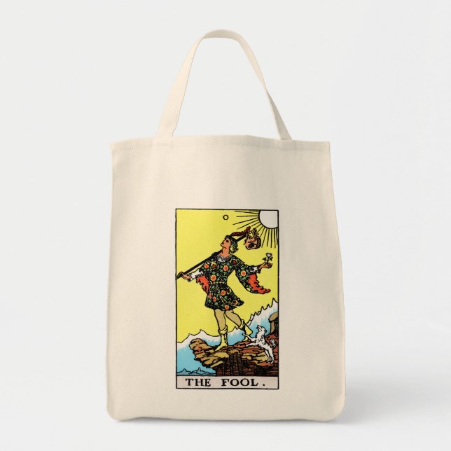 Rider Waite Tarot Major Arcana The Fool  Tote Bag (Front)