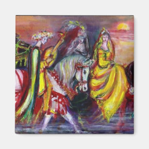 RIDERS IN THE NIGHT detail Magnet