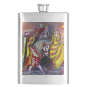 RIDERS IN THE NIGHT HIP FLASK