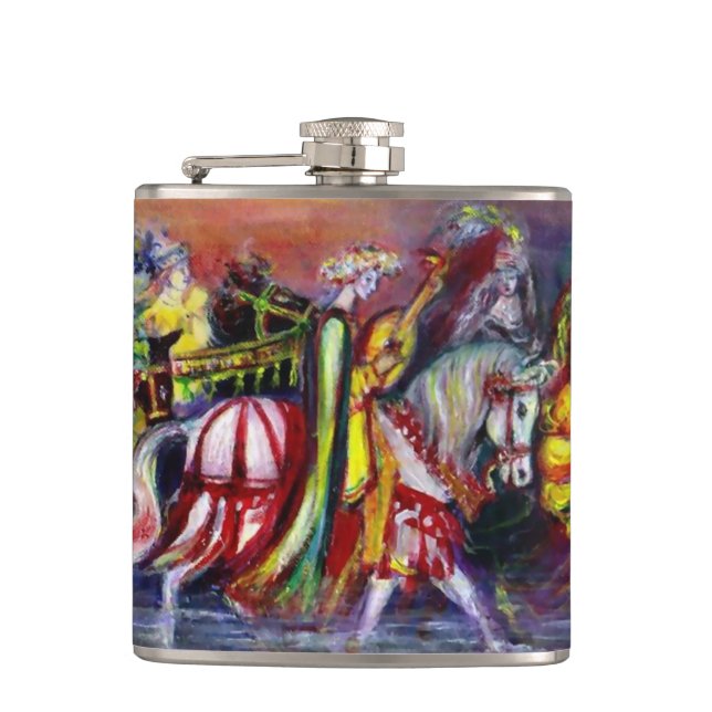 RIDERS IN THE NIGHT HIP FLASK (Front)