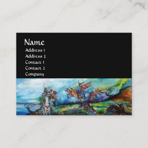 RIDERS IN THE STORM black white blue purple brown Business Card