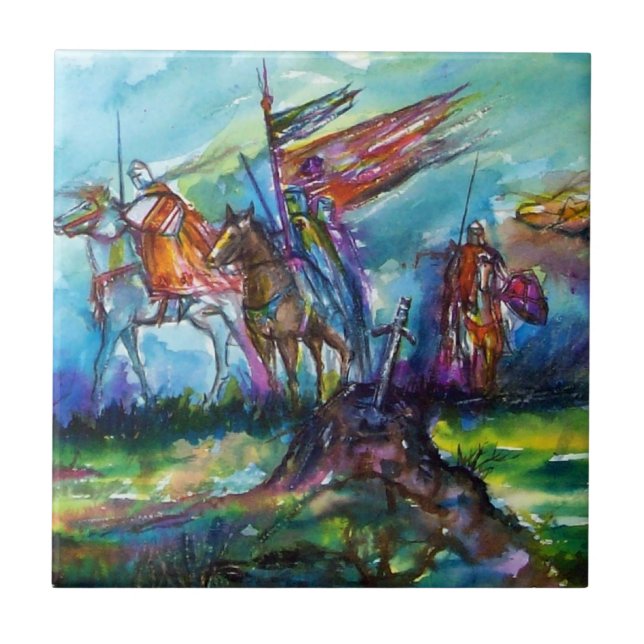 RIDERS IN THE STORM CERAMIC TILE (Front)