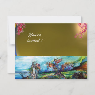 RIDERS IN THE STORM gem yellow Invitation