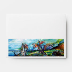 RIDERS IN THE STORM Mediaeval Knights Horseback Envelopes