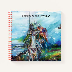 RIDERS IN THE STORM Mediaeval Knights Horseback Notebook