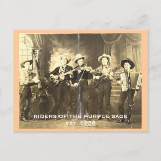 Riders of the Purple Sage. Postcard