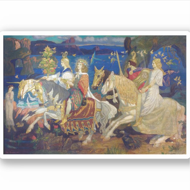 Riders of the Sidhe, c. 1911 by John Duncan (Front)