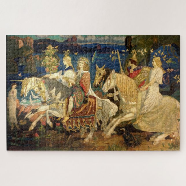  Riders of the Sidhe Celtic Revival Art by Duncan Jigsaw Puzzle (Horizontal)