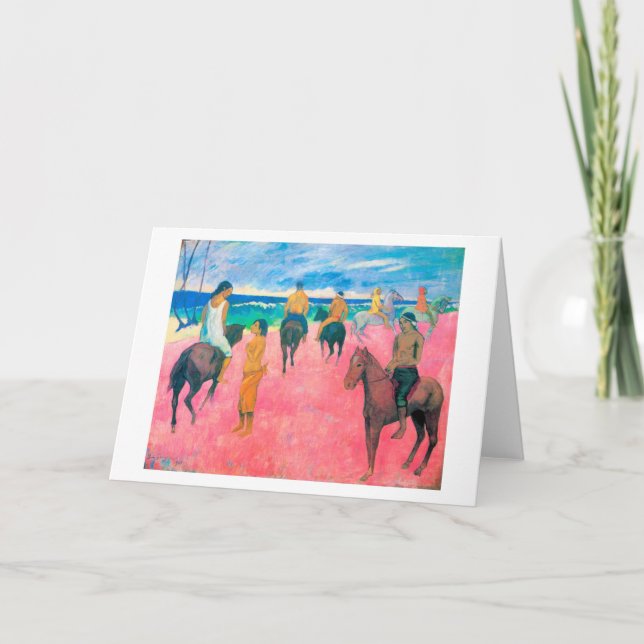 Riders on the Beach, Gauguin Card (Front)