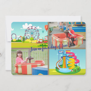 Rides and Soaker Photo Invitation