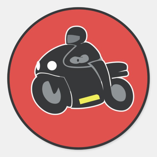 RideWith Classic Round Sticker (Front)