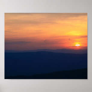 Ridge Line Sunset Poster