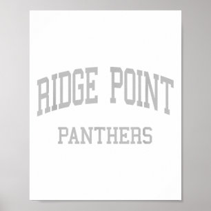 Ridge Point High School Hs Missouri City Tx Retro Poster