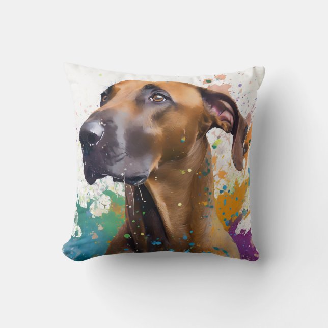 Ridgeback Dog Cushion (Front)