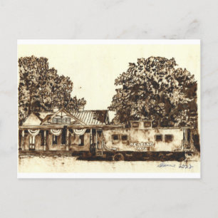 Ridgely Maryland Railroad - Postcard