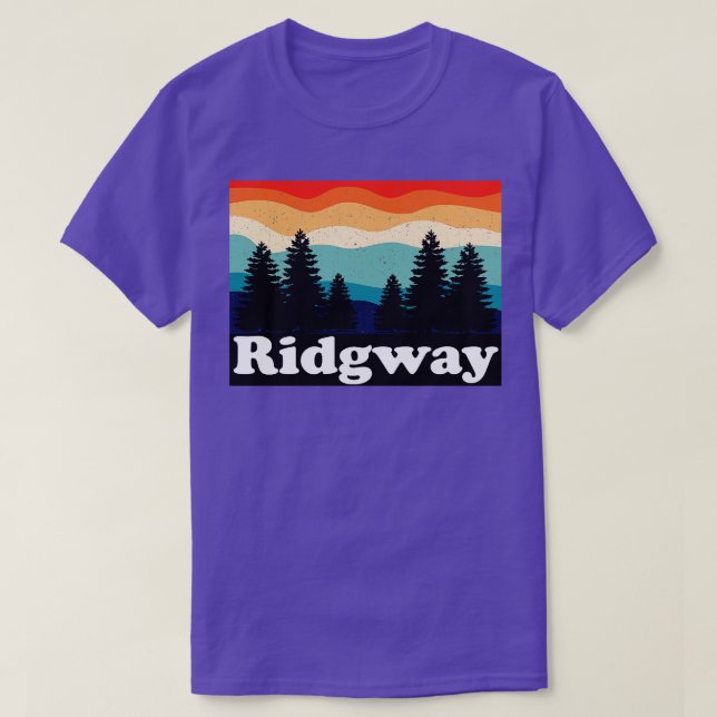 Ridgway Colorado Retro T-Shirt (Design Front)