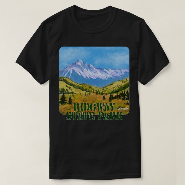 Ridgway State Park Colorado T-Shirt (Design Front)