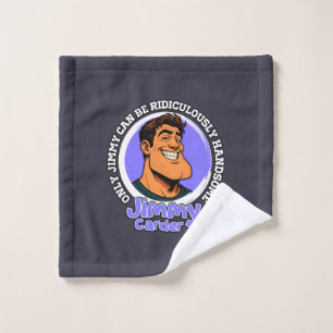 Ridiculously Handsome Guy Pop Art Washcloth Wash Cloth