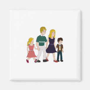 Ridiculously Happy Family Magnet
