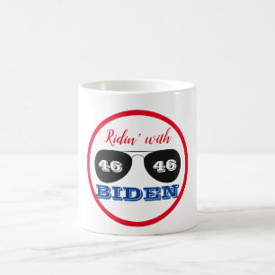 Ridin' with Biden 46 Aviator Sunglasses Coffee Mug