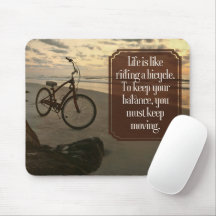"Riding a bicycle" Inspirational Quote