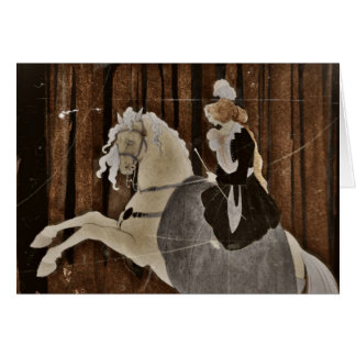 Riding a Horse in the Forest
