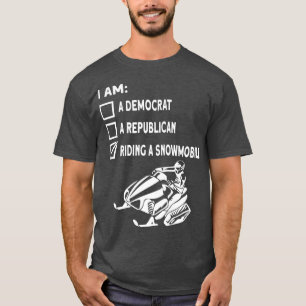 Riding A Snowmobile Snowmobile Snow Machine Snowm T-Shirt