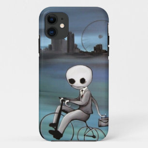 riding a trike zombie guy iPhone 11 case
