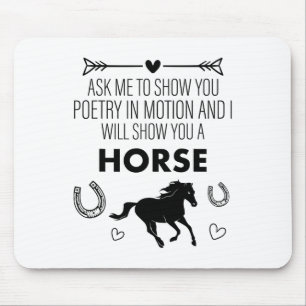 Riding Ask Me To Show You Horse Equestrian Vaultin Mouse Pad