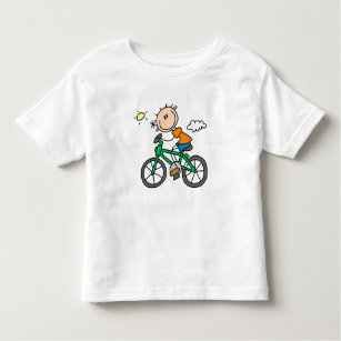 Riding Bicycle - Male Toddler T-Shirt