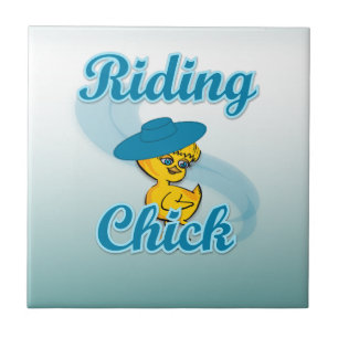 Riding Chick #3 Tile