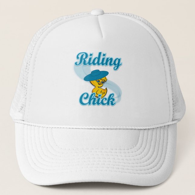 Riding Chick #3 Trucker Hat (Front)