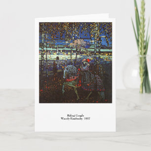 Riding Couple, Wassily Kandinsky 1907 Card