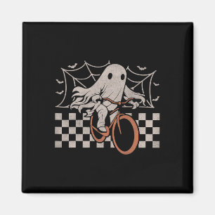 Riding Ghost Bicycle Halloween Costume Ghoul Biker Magnet