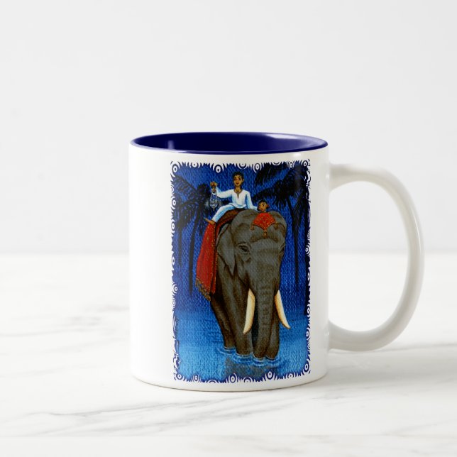 "Riding Home" Two-Tone Coffee Mug (Right)