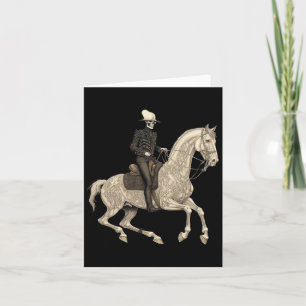 Riding Horse Cowboy Horse Lover Halloween Costume Card