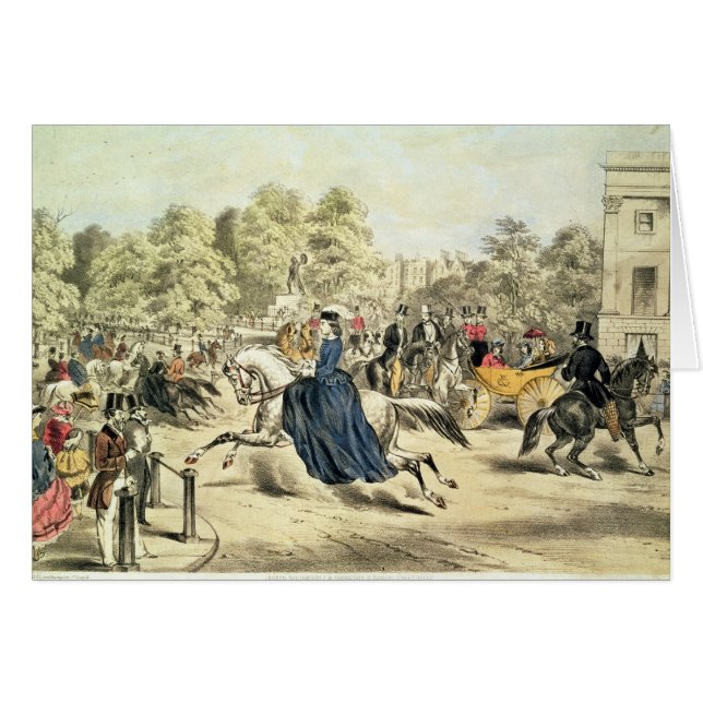 Riding in Rotten Row, Hyde Park (Front Horizontal)